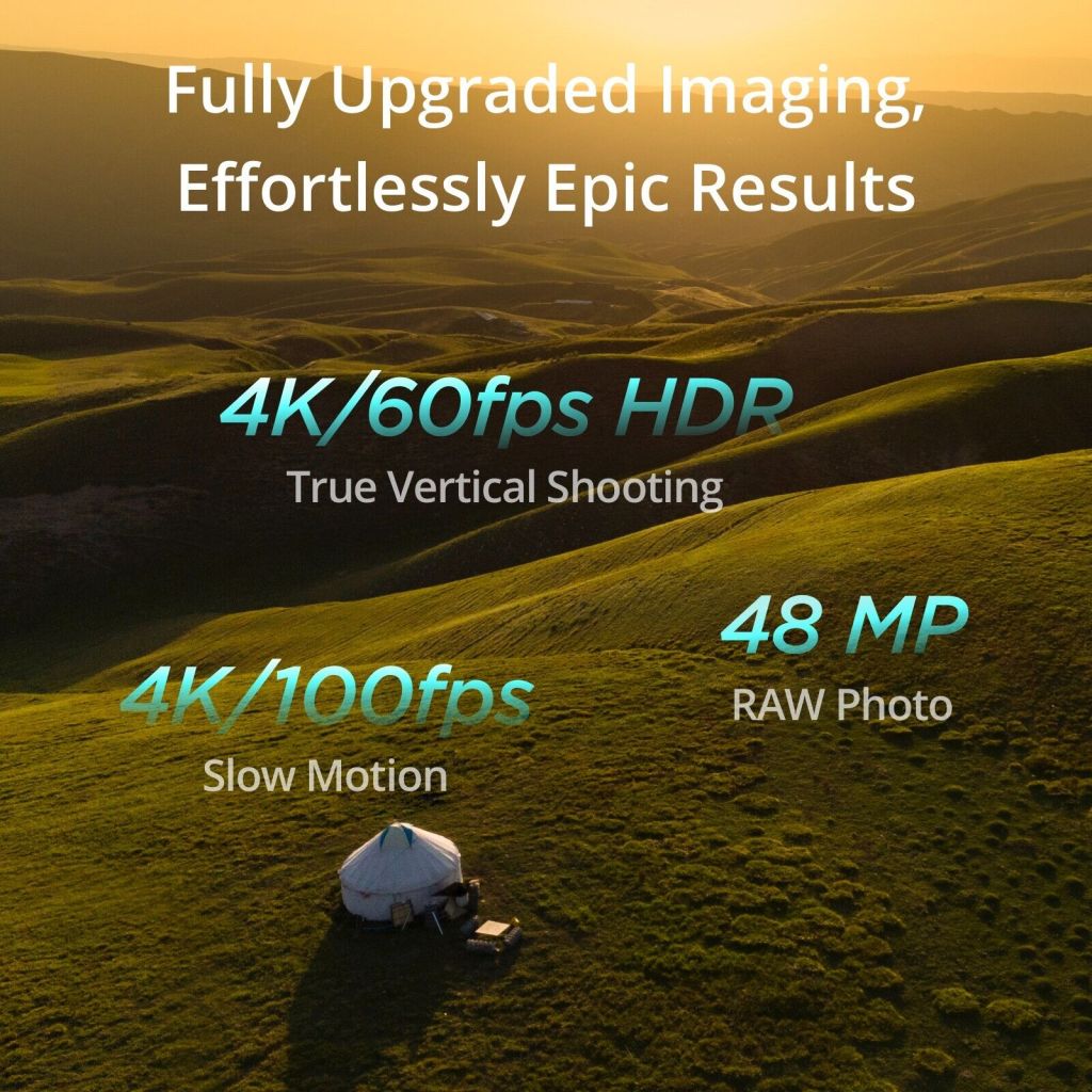 DJI Mini 4 Pro (DJI RC 2) Drone, 4K/60fps Omnidirectional ActiveTrack