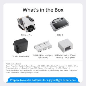 DJI Mini 4 Pro Fly More Combo with DJI RC 2 (Screen Remote Controller) - Image 6