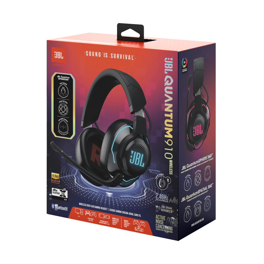JBL Quantum 910 Wireless Bluetooth Over-Ear Noise Cancelling Gaming Headset