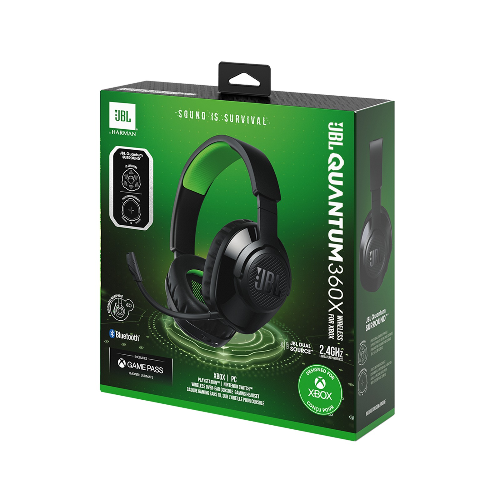 JBL Quantum 360X Wireless for XBOX Over-Ear Gaming Headset with Detachable Mic - Image 3