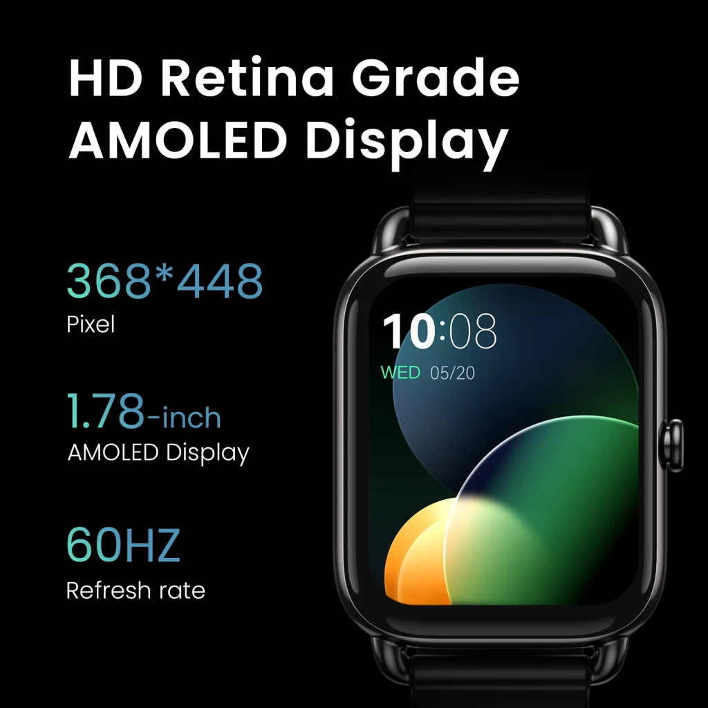 Haylou RS4 Plus Smartwatch 1.78'' AMOLED Display 105 Sports Modes