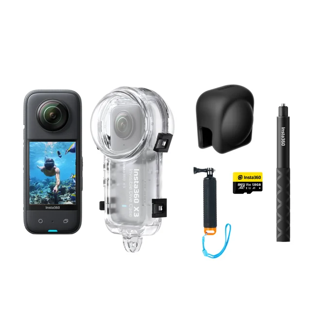 Insta360 X3 - Waterproof 360 5.7K Action Camcorder