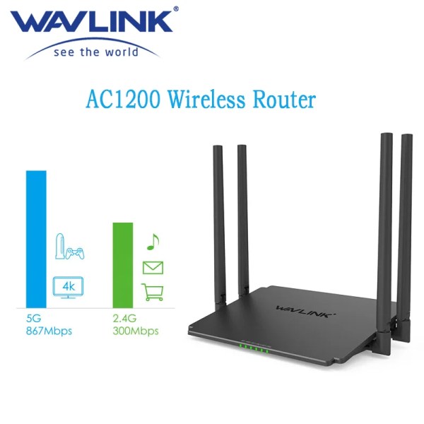 Wavlink AC1200 Dual Band 2.4G 300Mbps