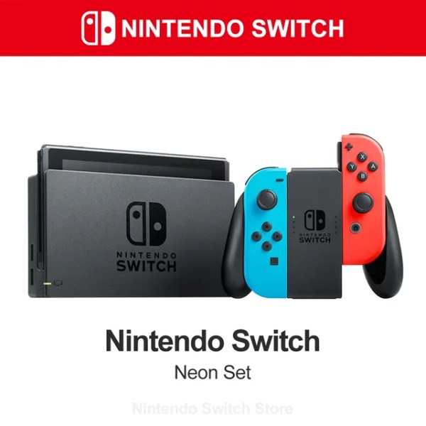 Nintendo Switch Game Console Version Neon Mario Kart