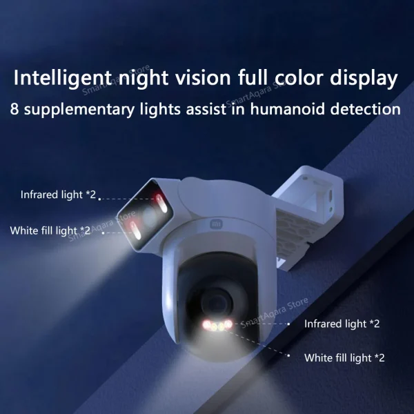Xiaomi CW500 Dual Lens Outdoor Camera WiFi 6 Full Color Night Vision Sound