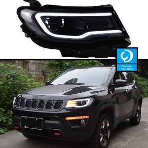 Car Front Headlight For Jeep Compass 2017-2020 LED Head lamps Styling Dynamic Turn Signal Lens - Image 4