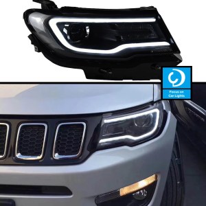 Car Front Headlight For Jeep Compass 2017-2020 LED Head lamps Styling Dynamic Turn Signal Lens - Image 5