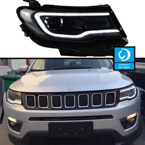 Car Front Headlight For Jeep Compass 2017-2020 LED Head lamps Styling Dynamic Turn Signal Lens - Image 6