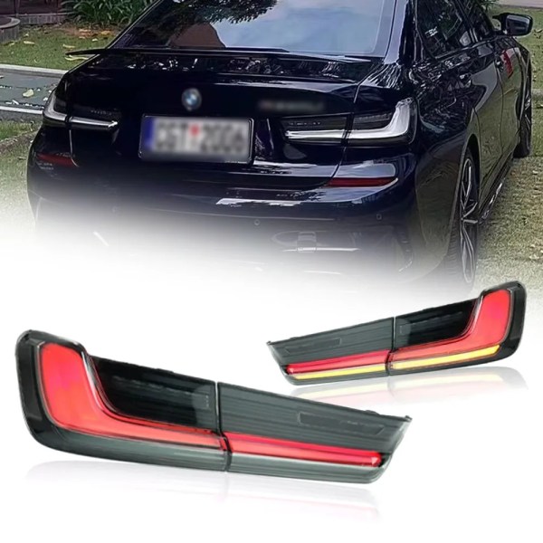 Car Tail Lights For BMW 3 Series G20 2019-2024 Car LED Rear Lamps Daytime Running