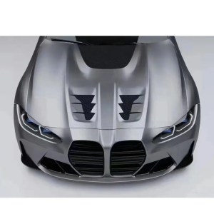 M3 M4 G80 G82 CSL Style Carbon Fiber Fibre Front Vents Bonnet Hood For BMW M3 M4 G80 G82 G83 2021-2023 - Image 2