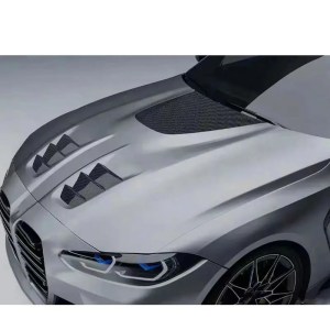 M3 M4 G80 G82 CSL Style Carbon Fiber Fibre Front Vents Bonnet Hood For BMW M3 M4 G80 G82 G83 2021-2023 - Image 3