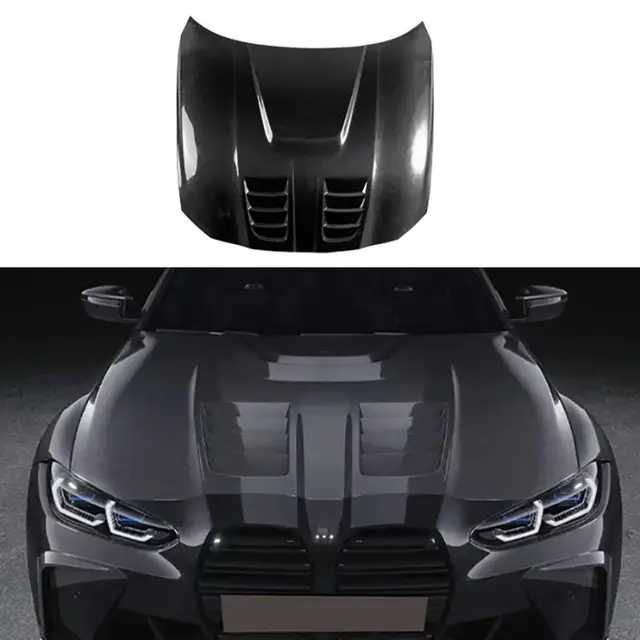 M3 M4 G80 G82 CSL Style Carbon Fiber Fibre Front Vents Bonnet Hood For BMW M3 M4 G80 G82 G83 2021-2023